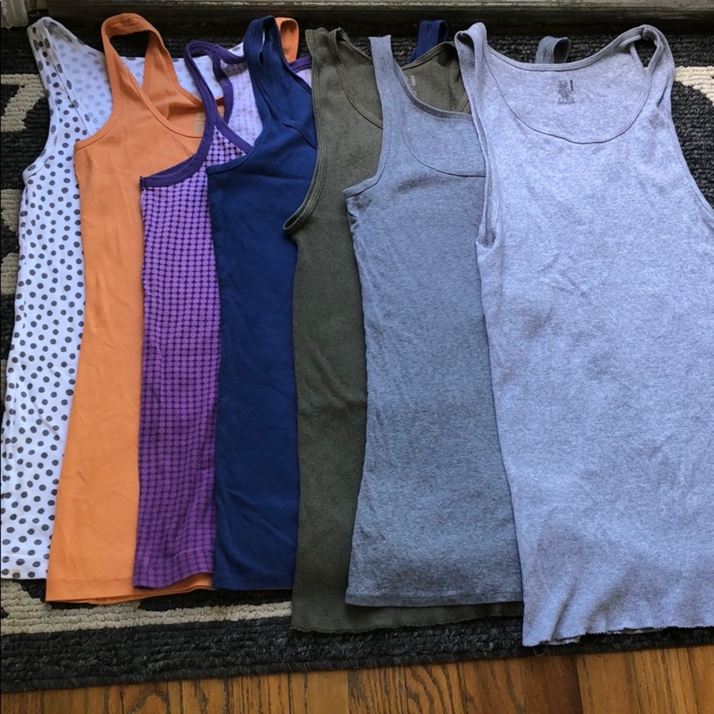 Bundle of 7 Women’s Ribbed Tanks